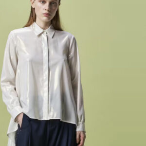 Camisa de brillos en blanco de High