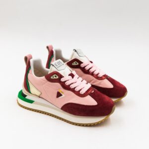 Sneackers 0-105 en color rosa / granate