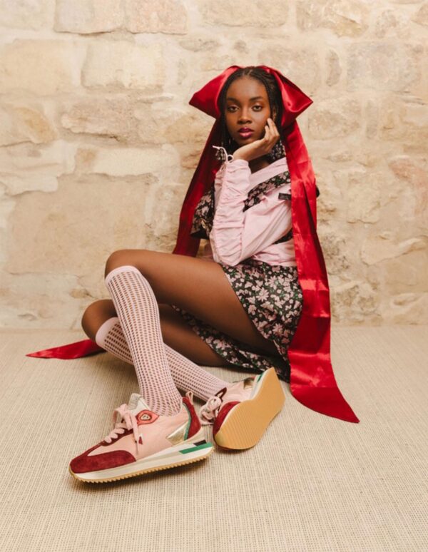 Sneackers 0-105 en color rosa / granate - Imagen 5