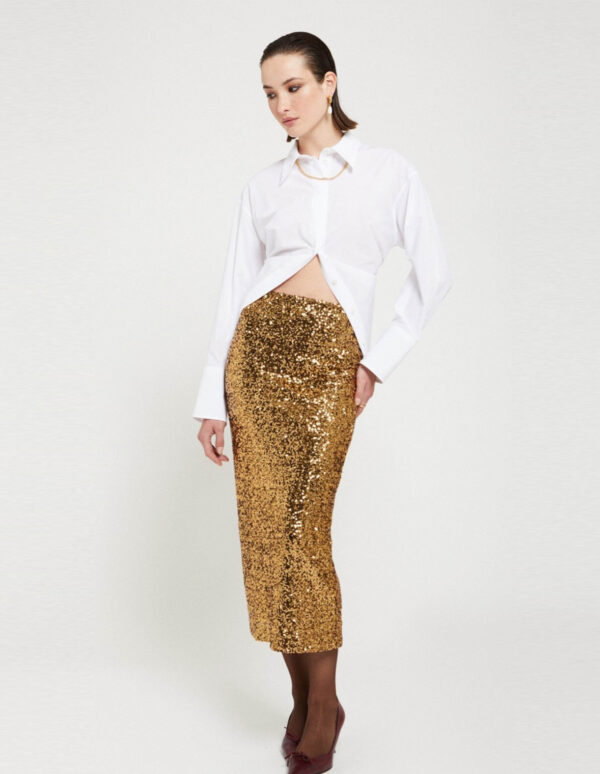 Camisa blanca con botones espalda - Imagen 3