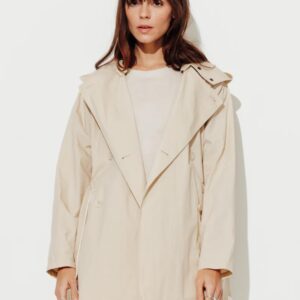 Chaqueta impermeable en tono tierra