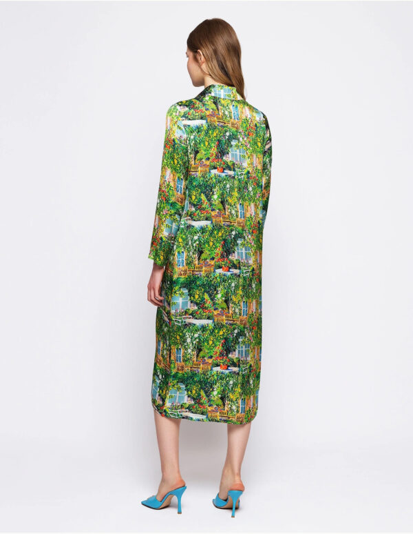 Vestido camisero estampado - Imagen 2