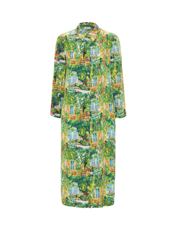 Vestido camisero estampado - Imagen 3