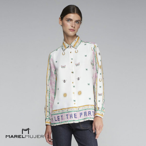 Camisa estampada abejas - Imagen 2