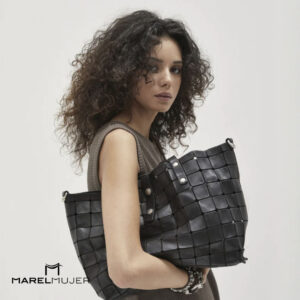 Bolso shopping negro CAMPOMAGGI