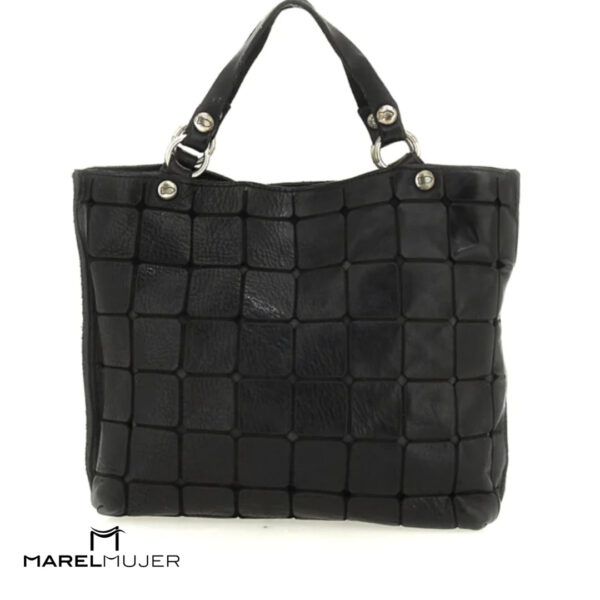 Bolso shopping negro CAMPOMAGGI - Imagen 2
