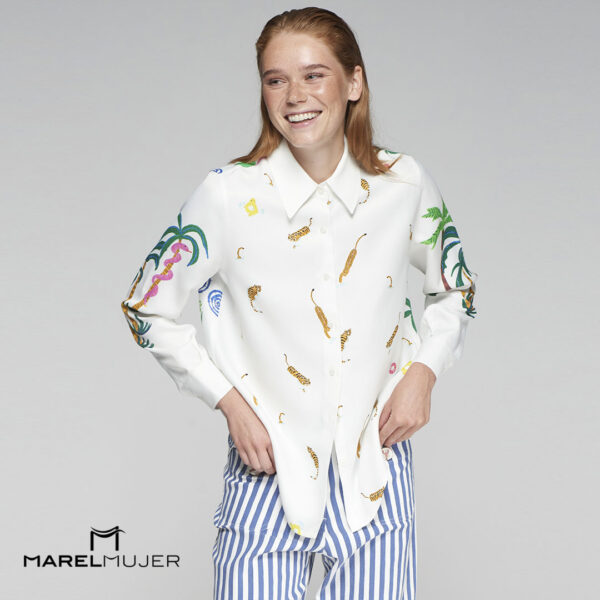 Camisa estampada con motivos de tigres - Imagen 3