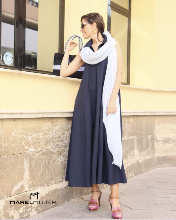 Vestido largo desmangado EMPORIO ARMANI