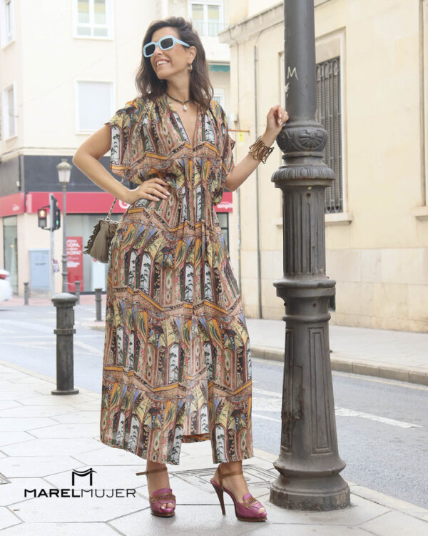 Vestido fluido estampados