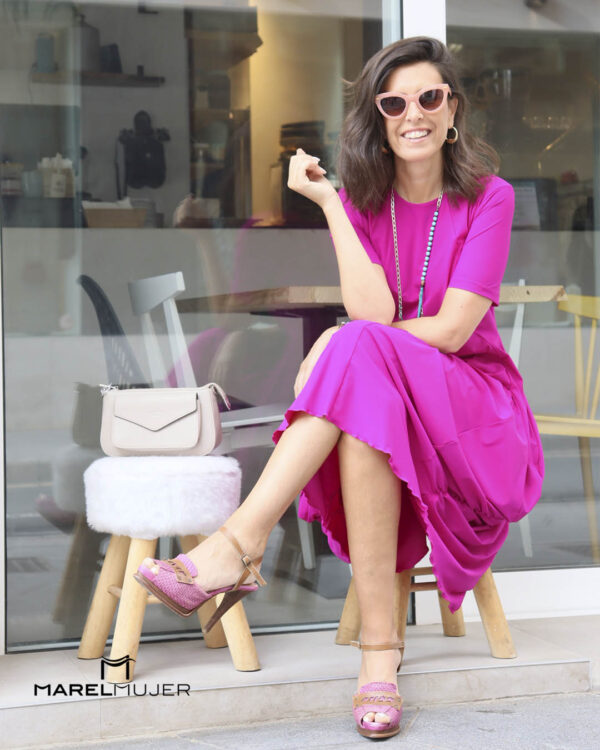 Vestido HIGH en fucsia 345 - Imagen 2