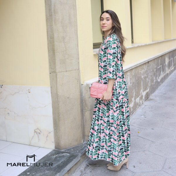 Vestido fluido con volantes - Imagen 2