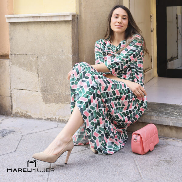 Vestido fluido con volantes - Imagen 3