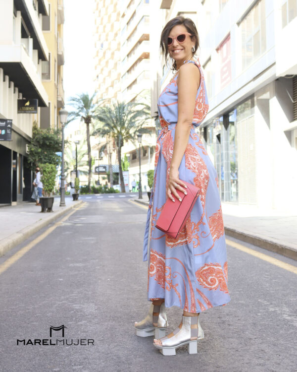 Vestido largo estampado "Paisley" - Imagen 2