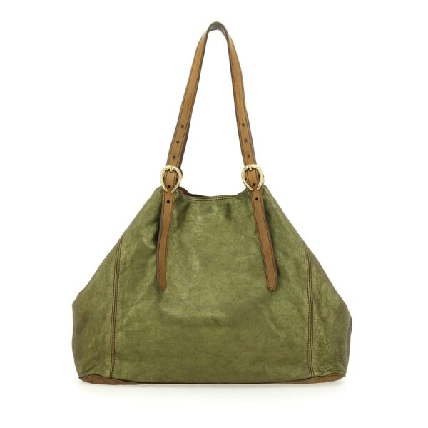 Bolso BOWLING en verde CAMPOMAGGI - Imagen 2