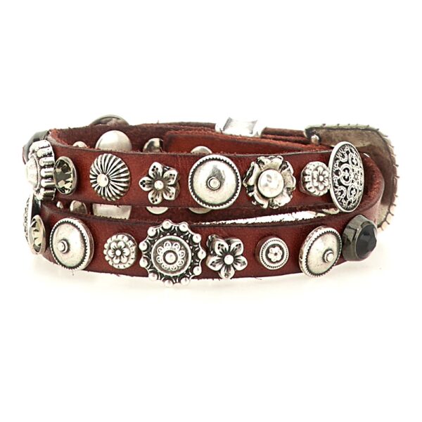Pulsera doble de tachas CAMPOMAGGI - Imagen 2