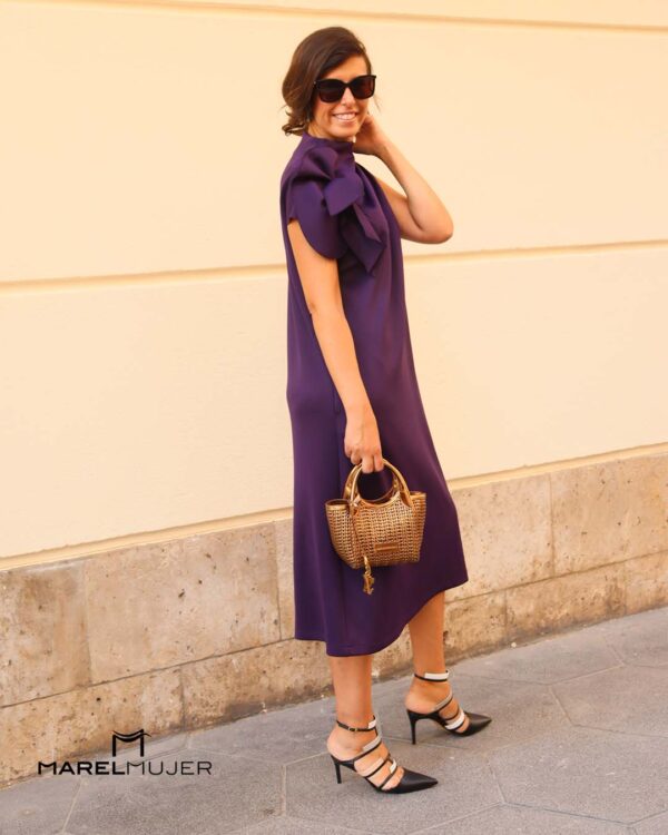 Vestido LAURA en morado MOSKADA - Imagen 2