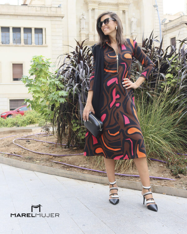 Vestido EULALIA estampado de MOSKADA - Imagen 2