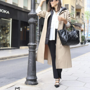 Parka larga con chaleco desmontable