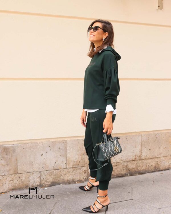 Pantalón jogger en verde de ARMANI EXCHANGE - Imagen 2