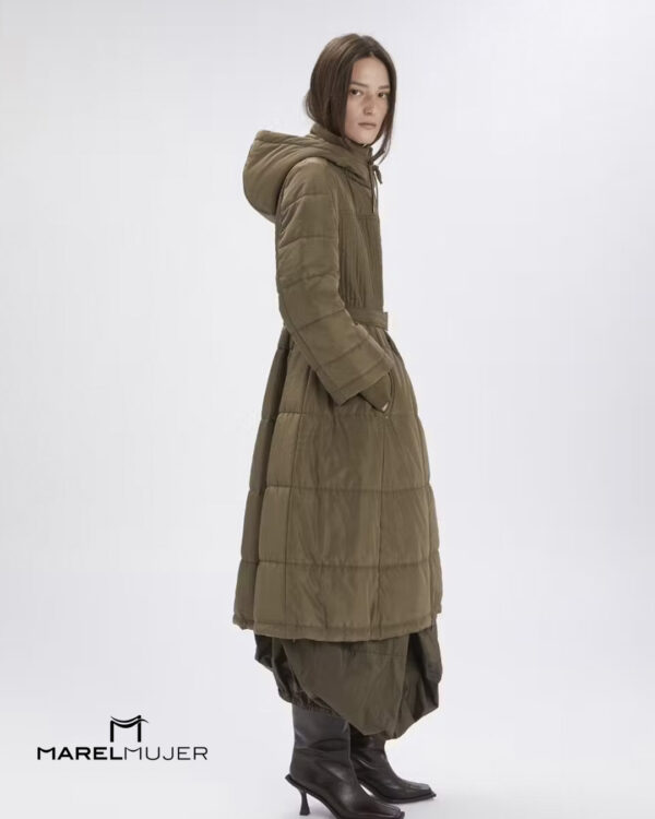 Parka larga en tono verde de HIGH - Imagen 3