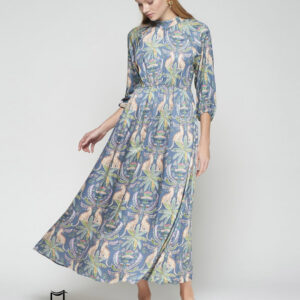 Vestido fluido estampado