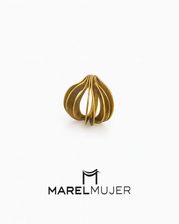 Anillo dorado abierto - Imagen 4