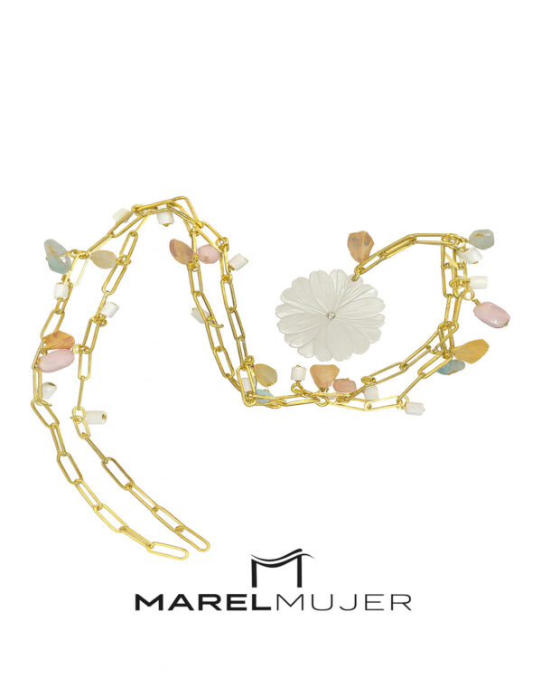 Collar largo con piedras de colores de VELATTI - Imagen 2