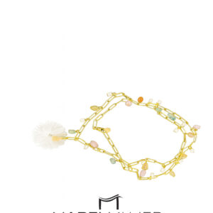 Collar largo con piedras de colores de VELATTI