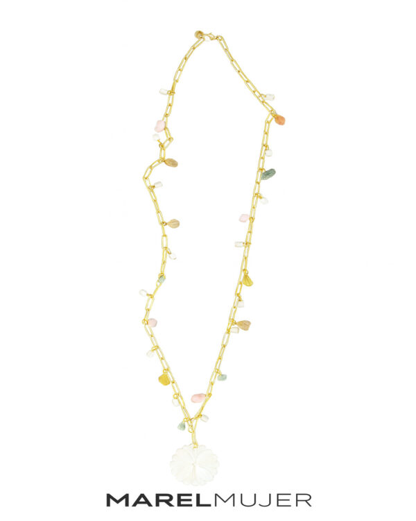 Collar largo con piedras de colores de VELATTI - Imagen 3