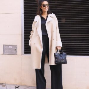 Abrigo Doble Faz reversible en tonos claros