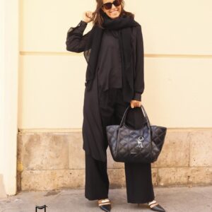 Blusa larga de HIGH con plisados en espalda