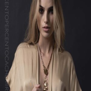 Gargantilla Ágata rosa con colgante