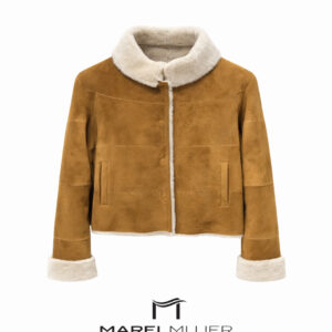 Chaqueta Doble Faz corto en color camel