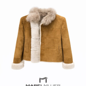 Doble faz en camel con de pelo