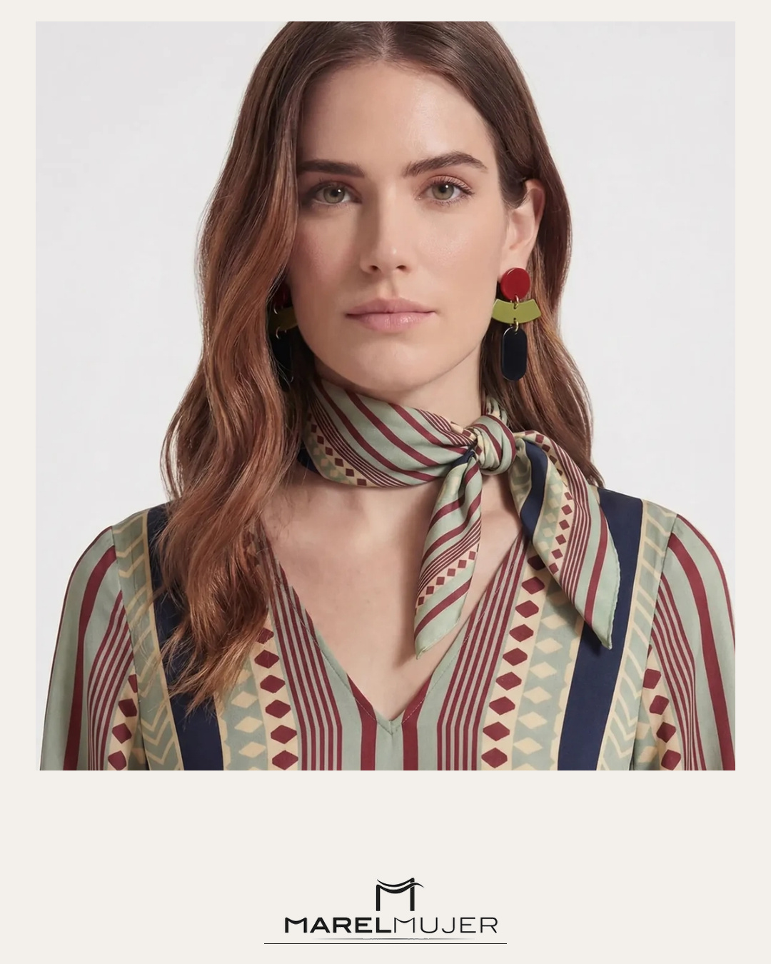 vestido midi estampado - Imagen 3