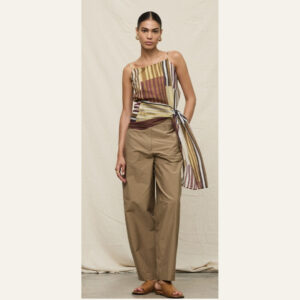 Top tirantes de rayas multicolor
