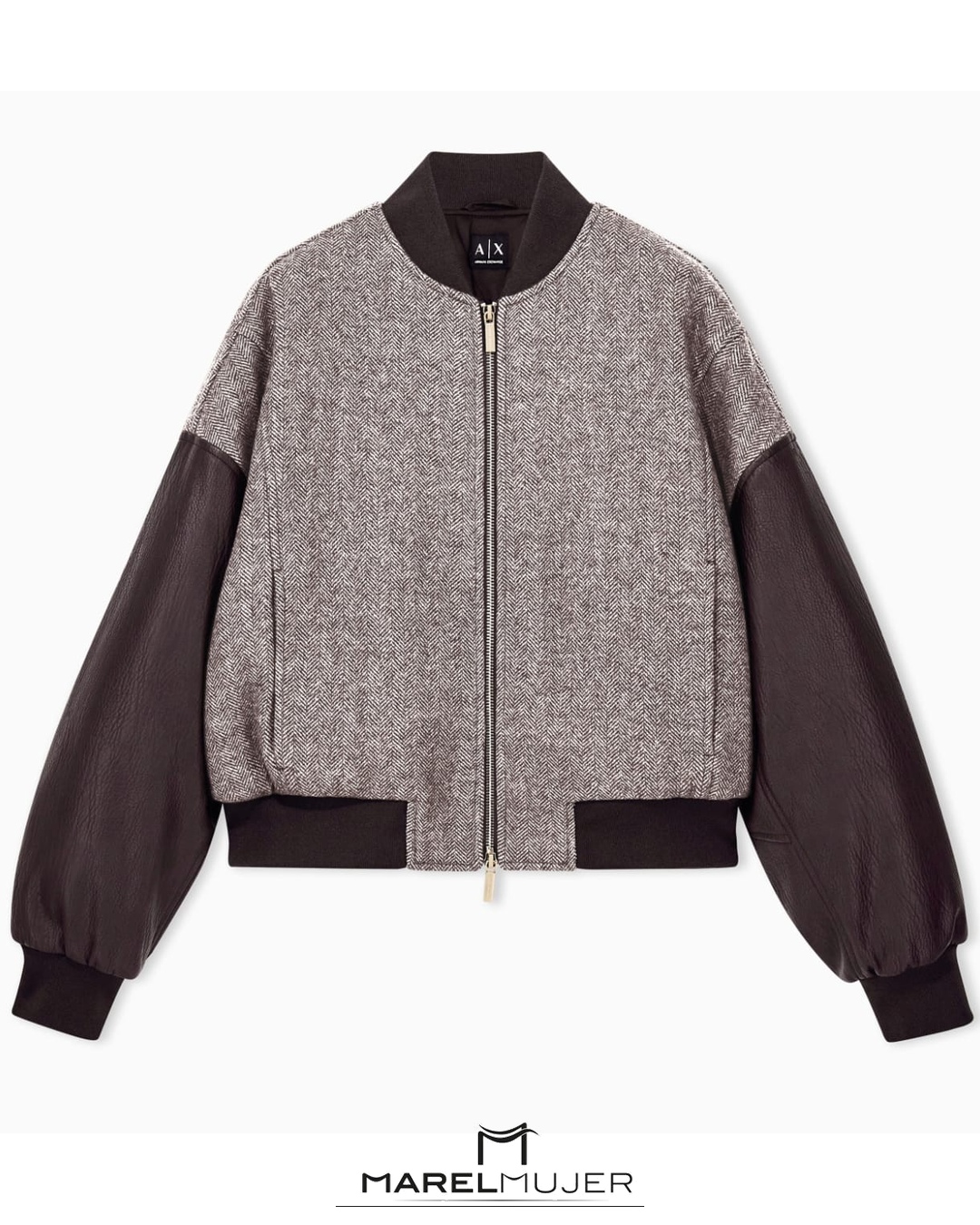 Chaqueta bomber en tonos marrón ARMANI EXCHANGE - Imagen 3