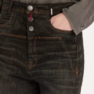 Jeans wide-leg en tono marrón de HIGH